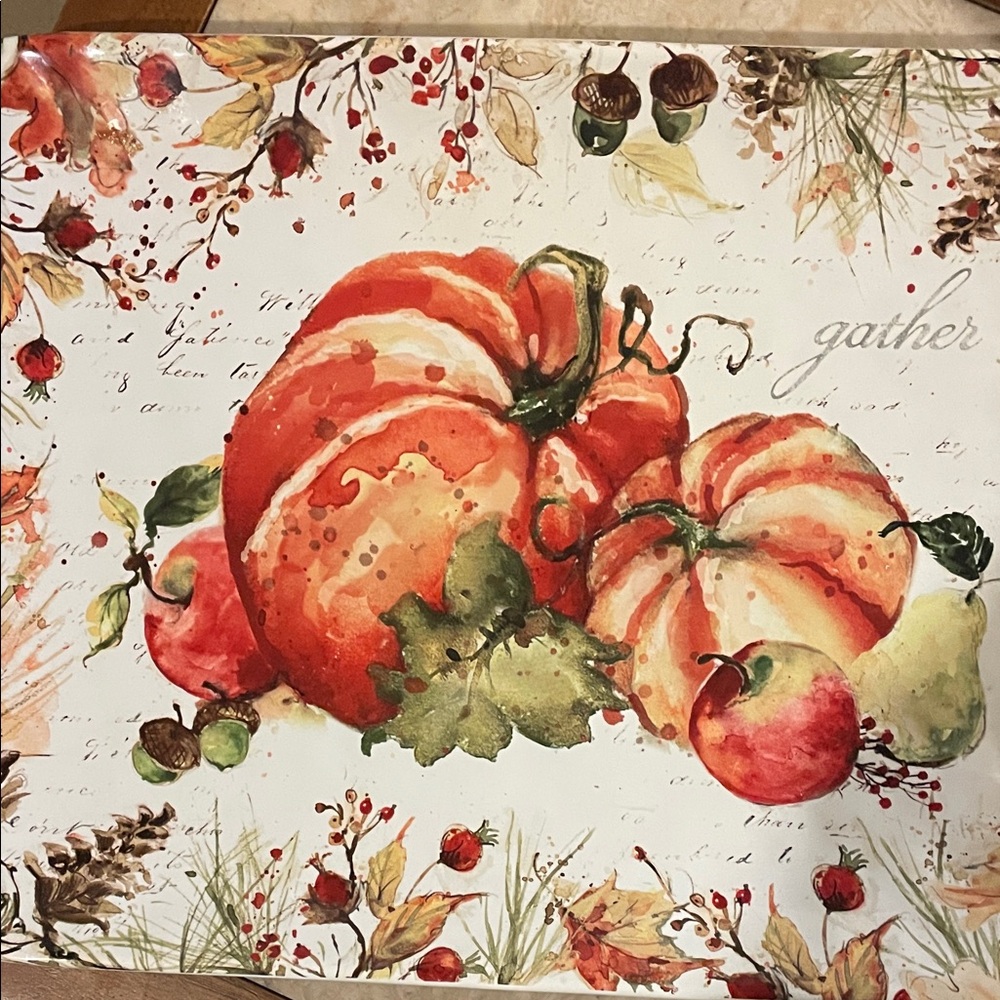 Autumn Harvest Pumpkin platter